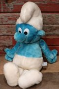 ct-220719-64 Smurf / 1980's Plush Doll (Large)