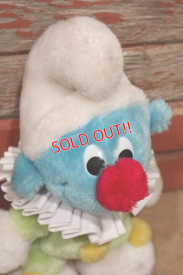 画像2: ct-220719-63 Smurf / 1980's Plush Doll "Clown"