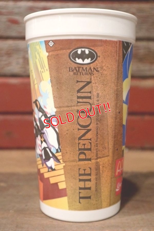 画像2: ct-211001-02 BATMAN RETURNS / PENGUIN1992 McDonald's Plastic Cup