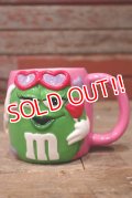 ct-220601-01 MARS / M&M's 2003 Ceramic Mug "Green・Valentine"