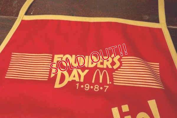 画像2: dp-220810-10 McDonald's / FOUNDER'S DAY 1987 McRookie! Apron