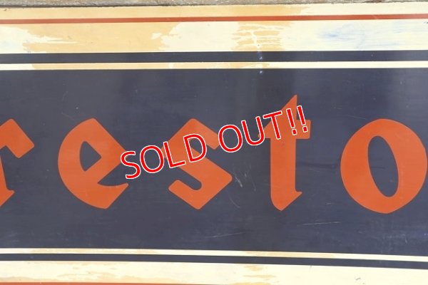 画像3: dp-220801-22 Firestone / 1940's W-side Metal Sign