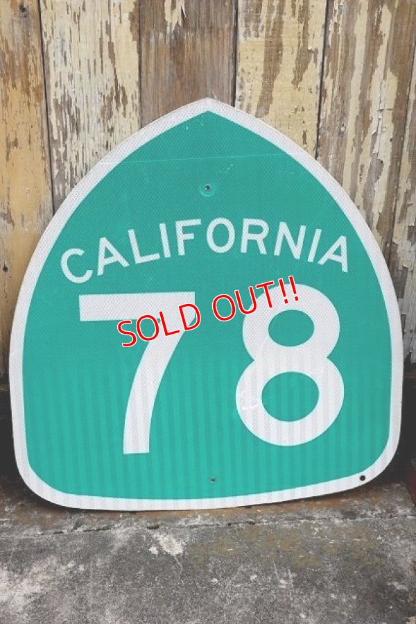 画像1: dp-220801-13 Road Sign CALIFORNIA Freeway 78 Sign