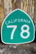 画像1: dp-220801-13 Road Sign CALIFORNIA Freeway 78 Sign (1)