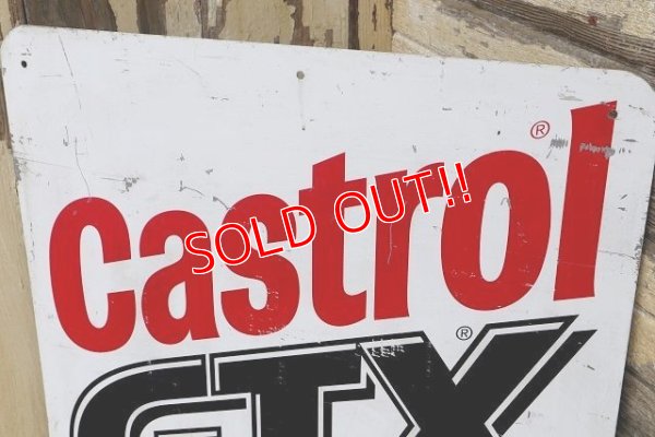 画像2: dp-220801-26 Castrol GTX / W-side Metal Sign