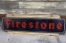 画像6: dp-220801-22 Firestone / 1940's W-side Metal Sign