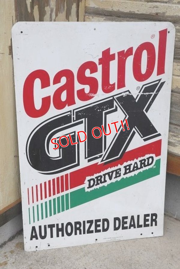 画像5: dp-220801-26 Castrol GTX / W-side Metal Sign