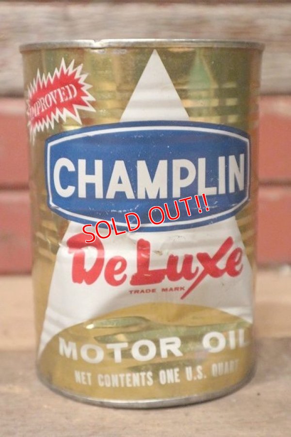 画像2: dp-220801-31 CHAMPLIN / One U.S. Quart Motor Oil Can