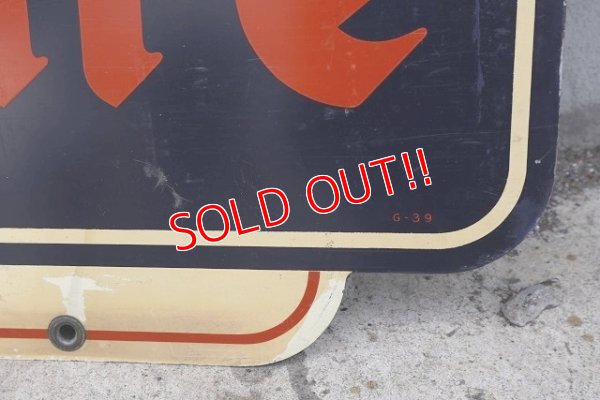 画像9: dp-220801-22 Firestone / 1940's W-side Metal Sign