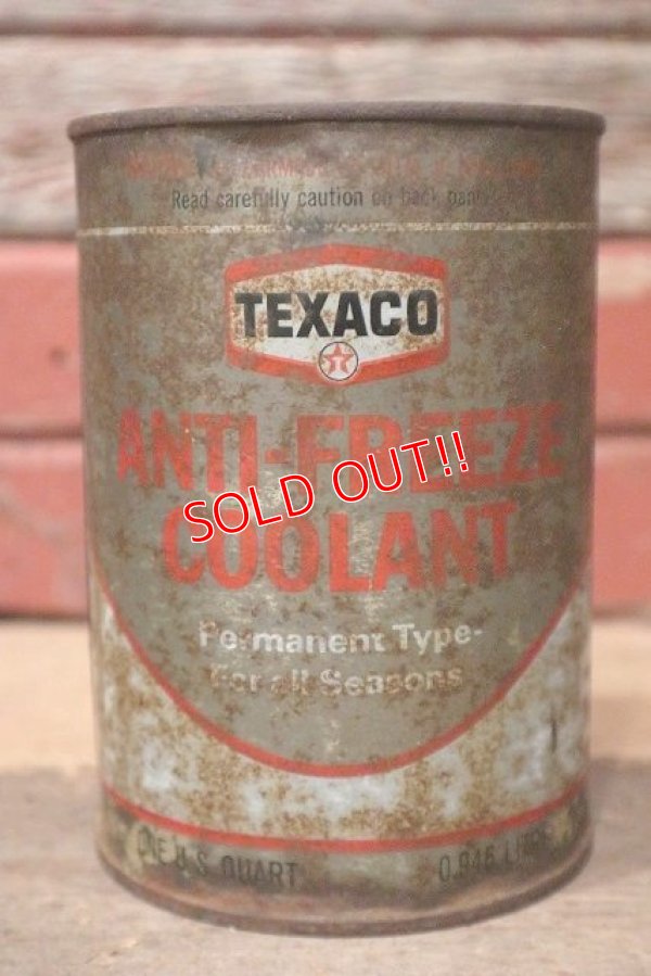 画像1: dp-220801-35 TEXACO / ANTI-FREEZE COOLANT One U.S. Quart Can