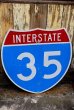 画像1: dp-220801-14 Road Sign INTERSTATE 35 (1)