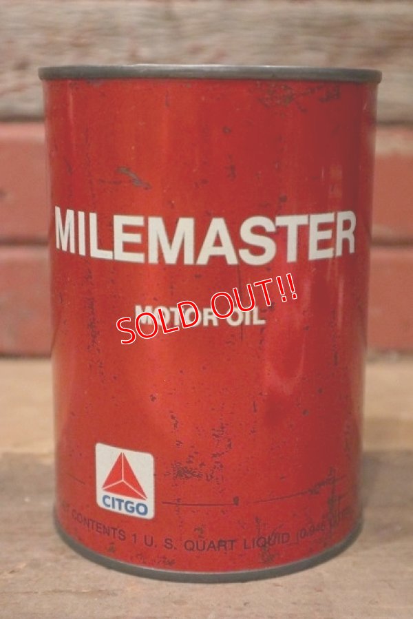画像1: dp-220801-32 CITGO / One U.S. Quart MILESTAR Motor Oil Can