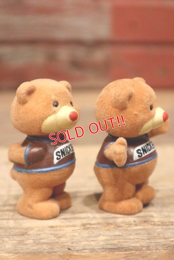 画像4: ct-220801-30 MARS / 1987 Snickers Flocked Bears Figure Set