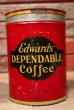 画像1: dp-220810-15 Edward's DEPENDABLE Coffee / Vintage Tin Can (1)