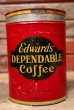 画像1: dp-220810-15 Edward's DEPENDABLE Coffee / Vintage Tin Can (1)