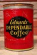 画像2: dp-220810-15 Edward's DEPENDABLE Coffee / Vintage Tin Can (2)