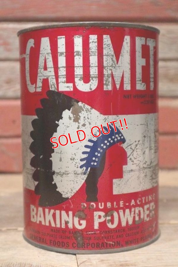 画像1: dp-220810-12 CALUMET / Vintage Baking Powder Can