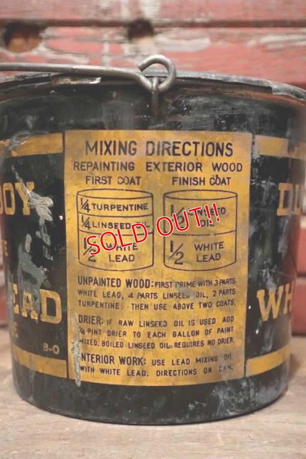 画像4: dp-220810-03 Dutch Boy/ 1950's SOFT PASTE WHITE LEAD Bucket