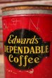 画像3: dp-220810-15 Edward's DEPENDABLE Coffee / Vintage Tin Can