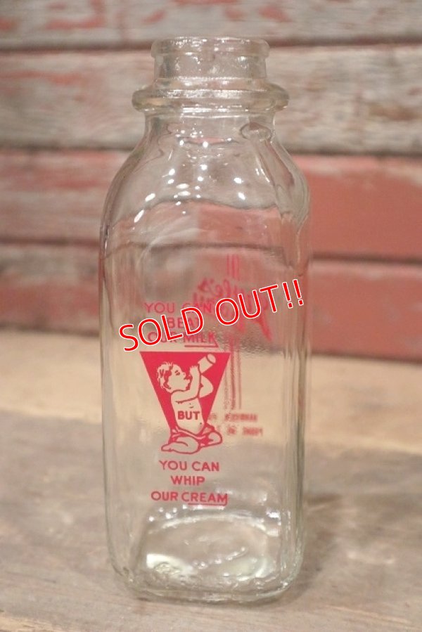 画像1: dp-220801-05 Little's Dairy / Vintage Milk Bottle