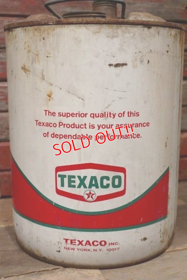 画像3: dp-220810-04 TEXACO / 1960's 5 U.S.Gallons Oil Can