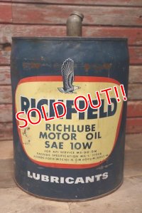 dp-220810-05 RICHFIELD / 1960's 5 U.S.Gallons Oil Can