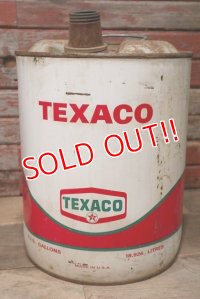 dp-220810-04 TEXACO / 1960's 5 U.S.Gallons Oil Can