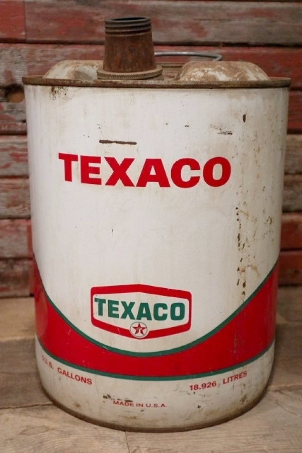 画像1: dp-220810-04 TEXACO / 1960's 5 U.S.Gallons Oil Can