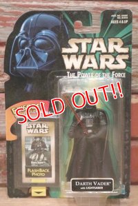 ct-211001-43 STAR WARS / POTF DARTH VADER with LIGHTSABER Green Card