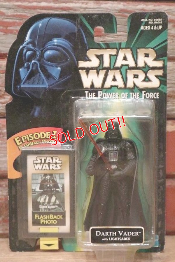 画像1: ct-211001-43 STAR WARS / POTF DARTH VADER with LIGHTSABER Green Card