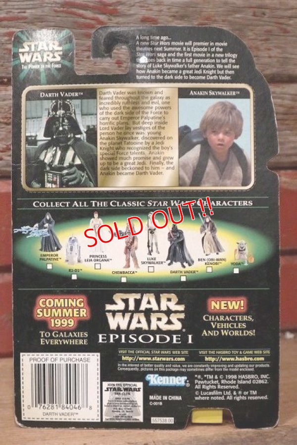 画像6: ct-211001-43 STAR WARS / POTF DARTH VADER with LIGHTSABER Green Card