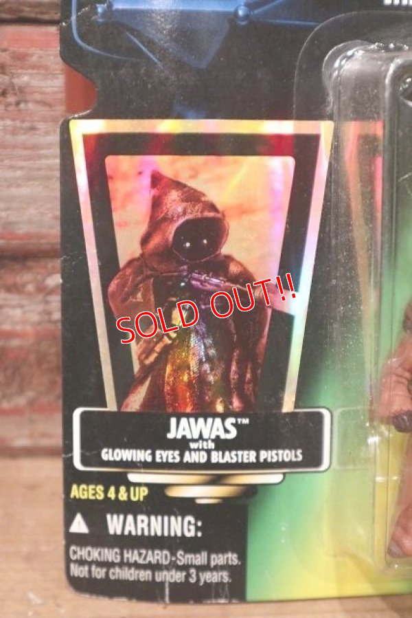 画像3: ct-211001-43 STAR WARS / POTF JAWAS with GLOWING EYES AND BLASTER PISTOLS Green Card