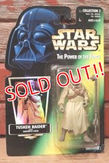 ct-211001-43 STAR WARS / POTF TUSKEN RAIDER with GADERFFII STICK Green Card