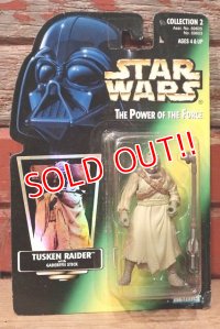 ct-211001-43 STAR WARS / POTF TUSKEN RAIDER with GADERFFII STICK Green Card