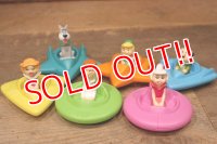 ct-220801-34 The Jetsons / Wendy's 1989 Kid's Meal Toy "Space Vehicles" Complete Set