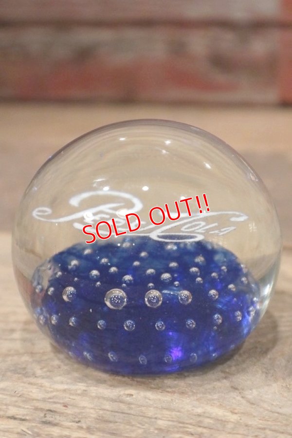 画像3: dp-220401-292 Pepsi-Cola / 1950's Bubble Glass Paperweight