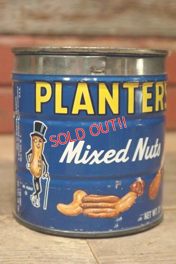 画像1: ct-220901-09 PLANTERS / MR.PEANUT 1970's Mixed Nut Can