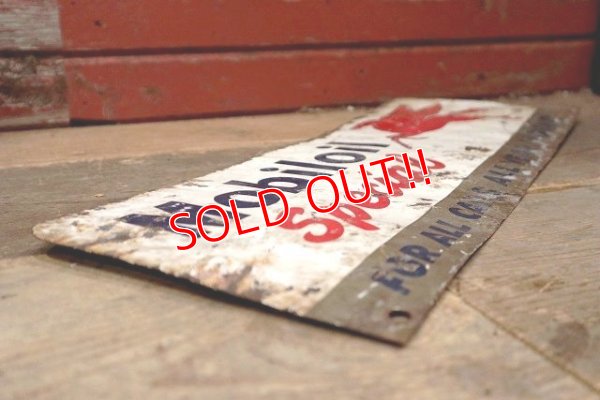 画像10: dp-220901-08 Mobiloil Special / 〜1950's W-side Metal Sign