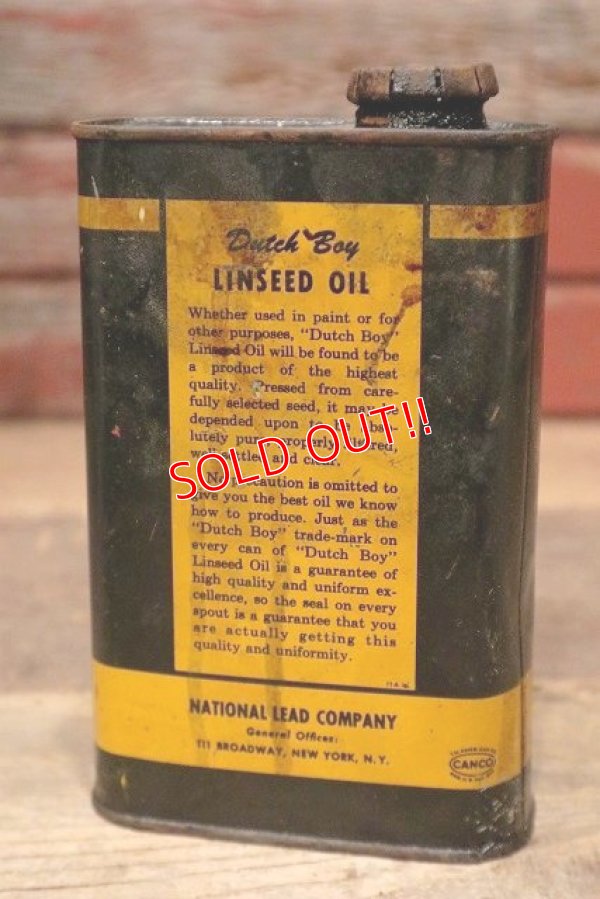画像3: dp-220901-13 Dutch Boy / 1960's PURE LINSEED Can