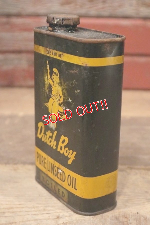 画像4: dp-220901-13 Dutch Boy / 1960's PURE LINSEED Can
