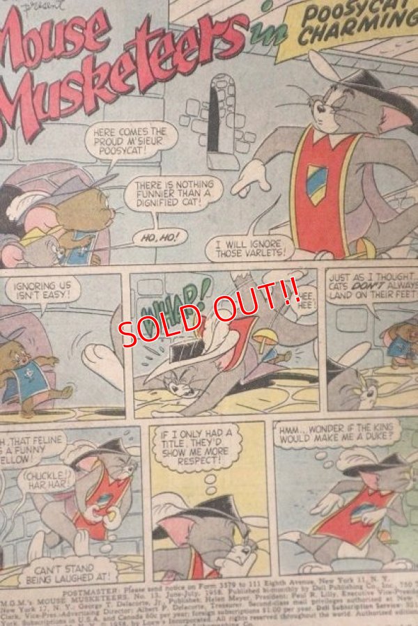 画像4: ct-220401-01 Tom and Jerry / DELL 1958 Comic MOUSE MUSKETEERS
