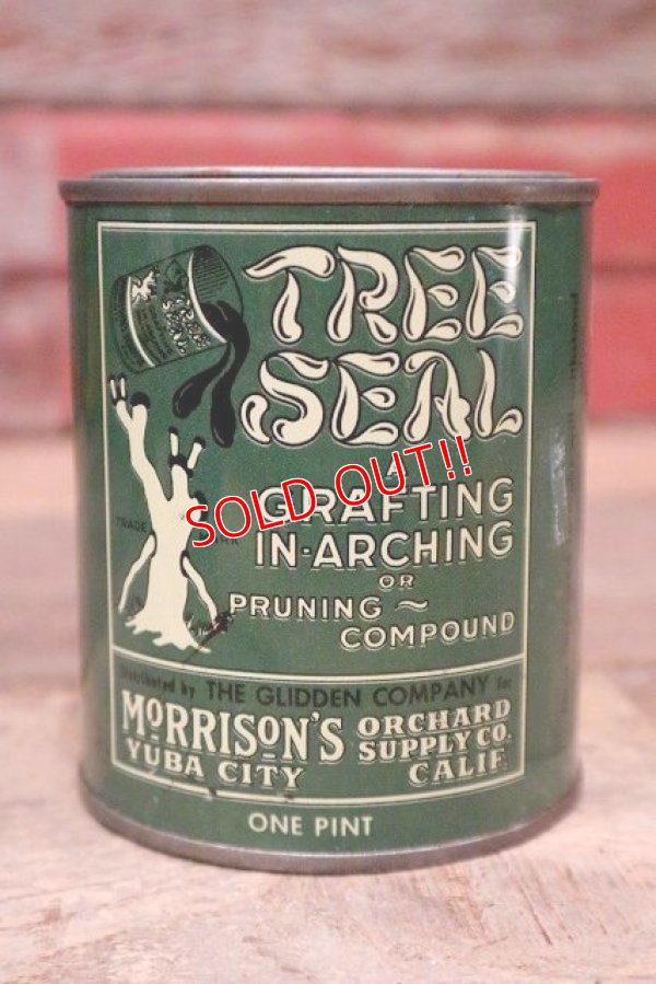 画像1: dp-220901-22 THE GLIDDEN COMPANY TREE SEAL / Vintage Tin Can