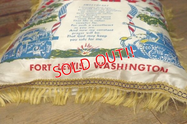 画像7: dp-220901-15 U.S.ARMY "FORT LEWIS, WASHINGTON" 1950's-1960's Cushion