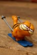 画像1: ct-220901-14 Garfield / 1980's PVC Figure "Ski" (1)