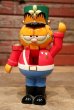 画像1: ct-220901-14 Garfield / Enesco 1980's Wooden Christmas Nutcracker (1)