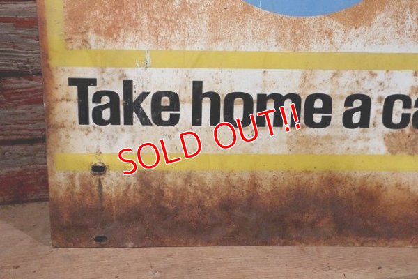 画像8: dp-220901-42 PEPSI / 1960's W-side Metal Sign "Take home a case"