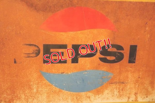 画像7: dp-220901-42 PEPSI / 1960's W-side Metal Sign "Take home a case"