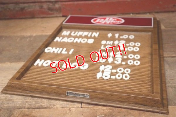 画像7: dp-220901-37 Dr Pepper / 1971-1984 Menu Board Sign