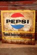 画像1: dp-220901-42 PEPSI / 1960's W-side Metal Sign "Take home a case" (1)