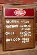 画像1: dp-220901-37 Dr Pepper / 1971-1984 Menu Board Sign (1)